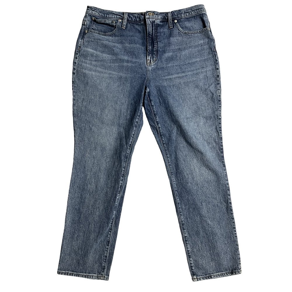 Madewell Jeans Womens 40" Waist Blue The Perfect Vintage High Rise Mom Denim